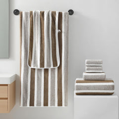 REDKISS serviette de bain marron vue avant offrant couverture généreuse