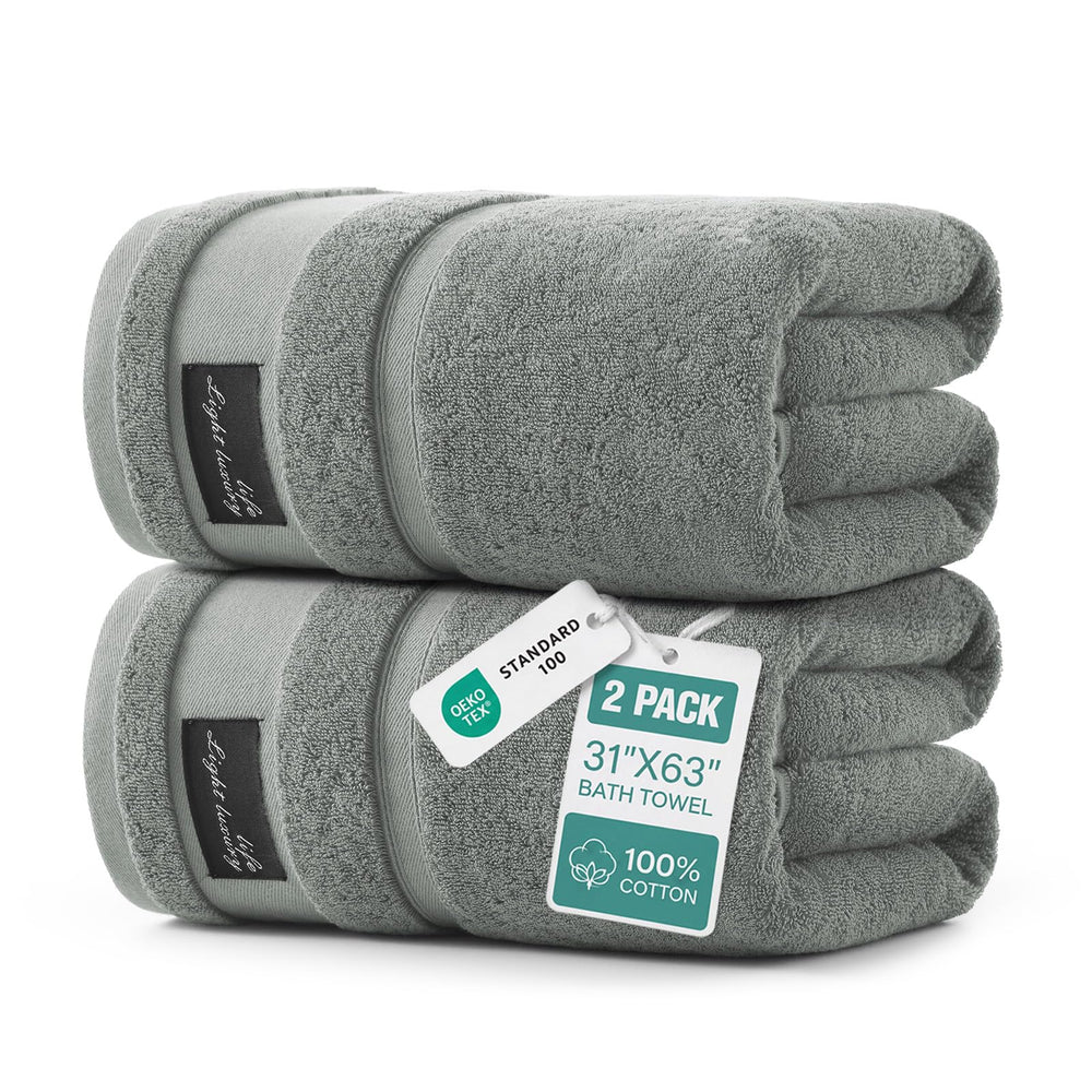 REDKISS serviette face avant gris montrant finition et confort