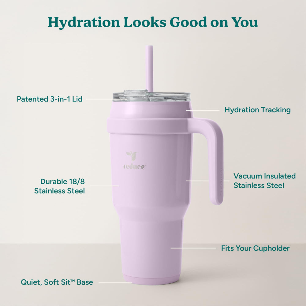 REDUCE intérieur avec repères en onces pour suivi hydratation