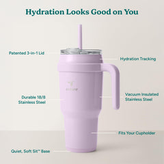 REDUCE intérieur avec repères en onces pour suivi hydratation