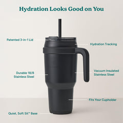 REDUCE paille réutilisable en gros plan pour hydratation facile