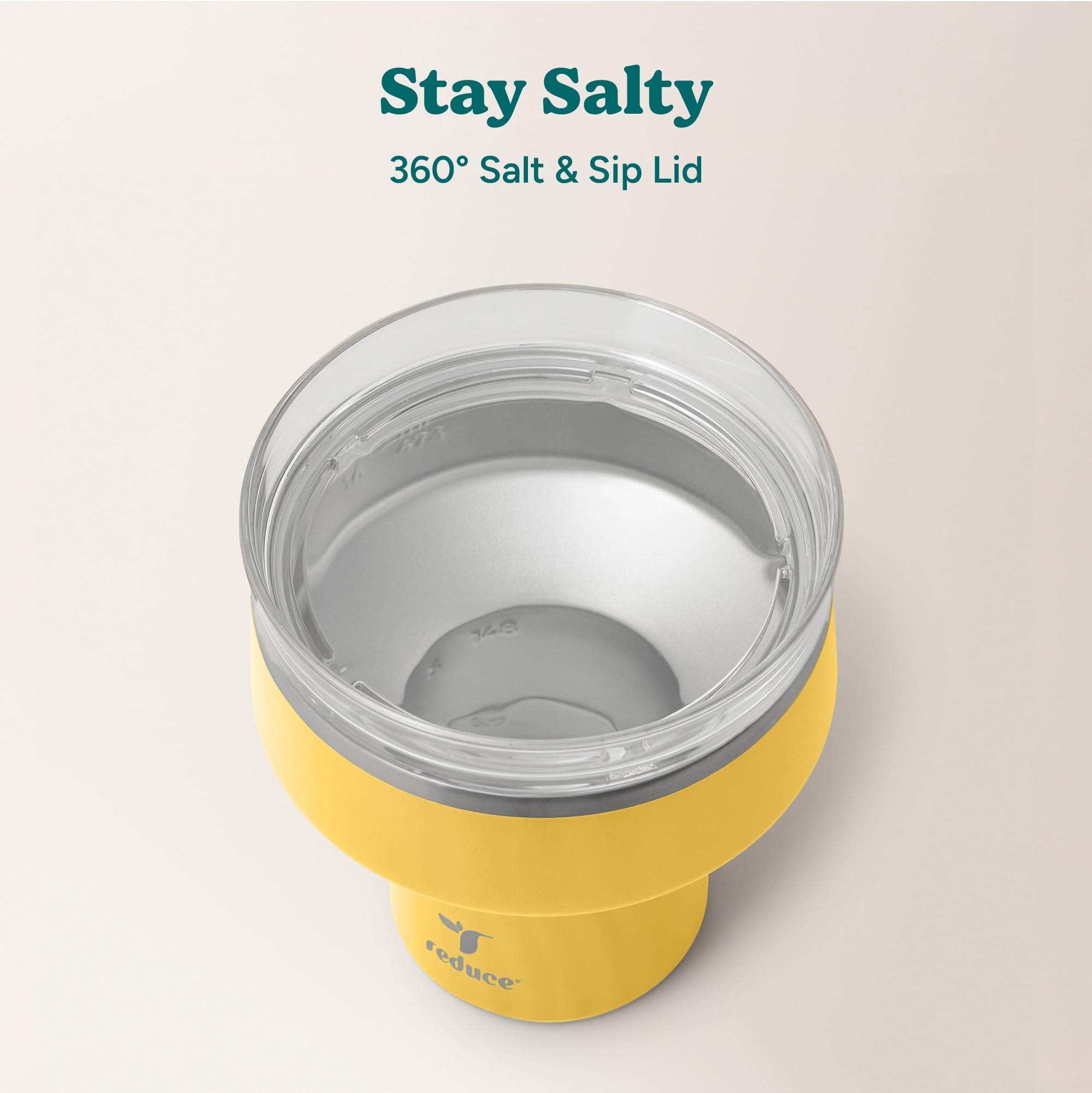 REDUCE Saltini gros plan sur la finition inox et l'absence de condensation