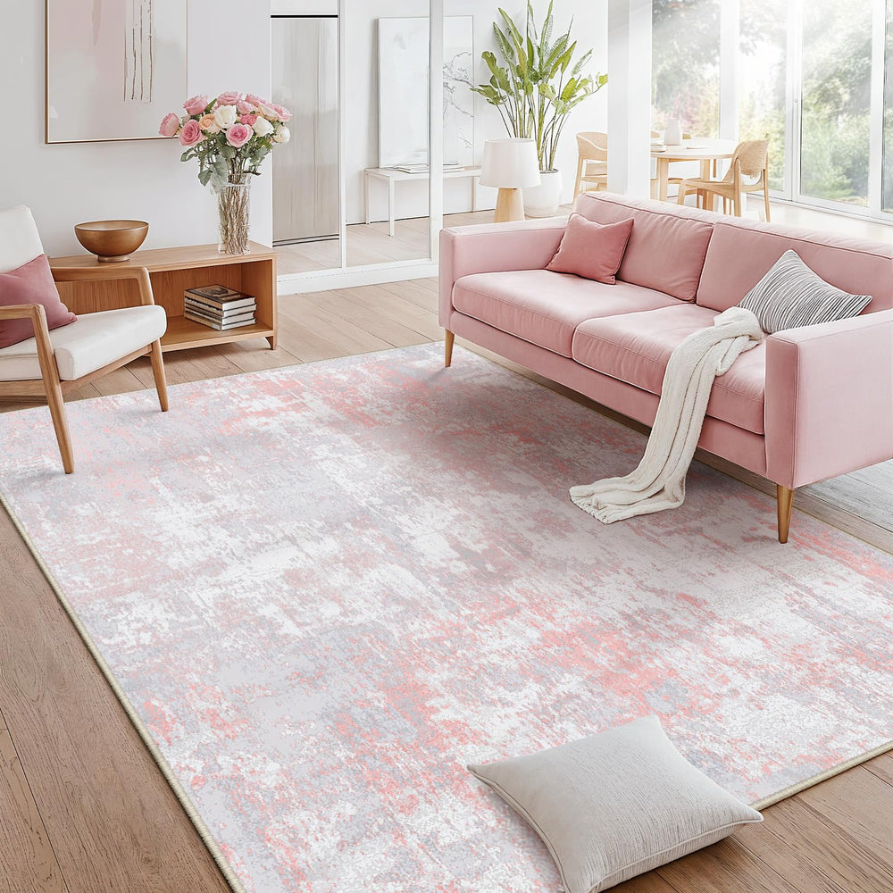 RELEANY tapis à côté d'une chaise pour comparaison, dimensions pratiques 5'x7'