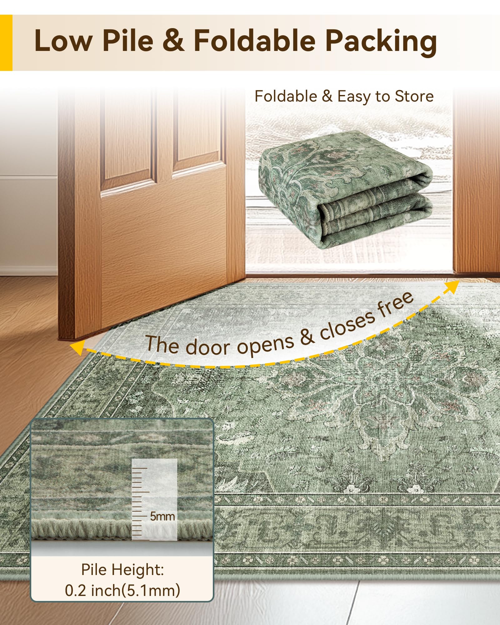 RELEANY texture faible poil confortable et simple à aspirer