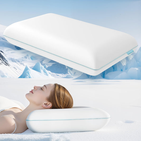Releep oreiller face avant montrant forme et soutien pour sommeil confortable