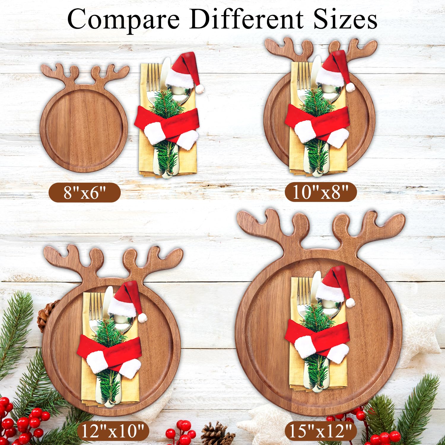 Renawe détail motif renne apportant charme de Noël