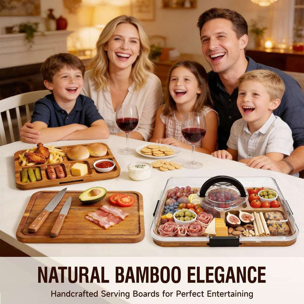 Renmxj plateau en usage sur table parfait pour apéritifs et rassemblements