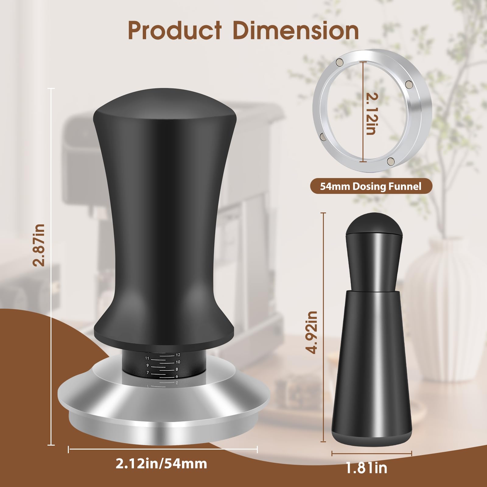 Reoszeank kit ensemble sur table, accessoires complets pour espresso domestique