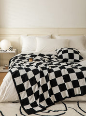 REPRECONF plaid face avant avec motif damier pour un style moderne