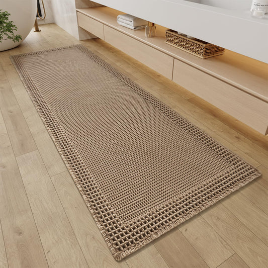 RESARE tapis devanture présentant le format et le coloris marron, apporte chaleur