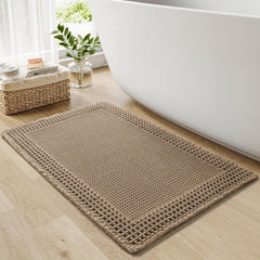 RESARE tapis gaufre face avant marron, ajoute confort et style