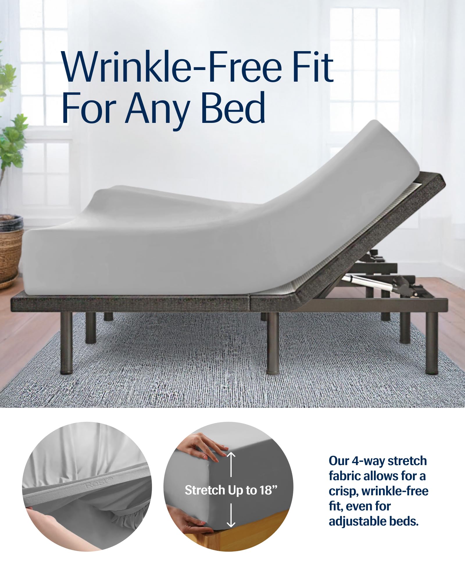 Lit présenté avec parure REST Evercool dans chambre lumineuse pour nuit plus fraîche