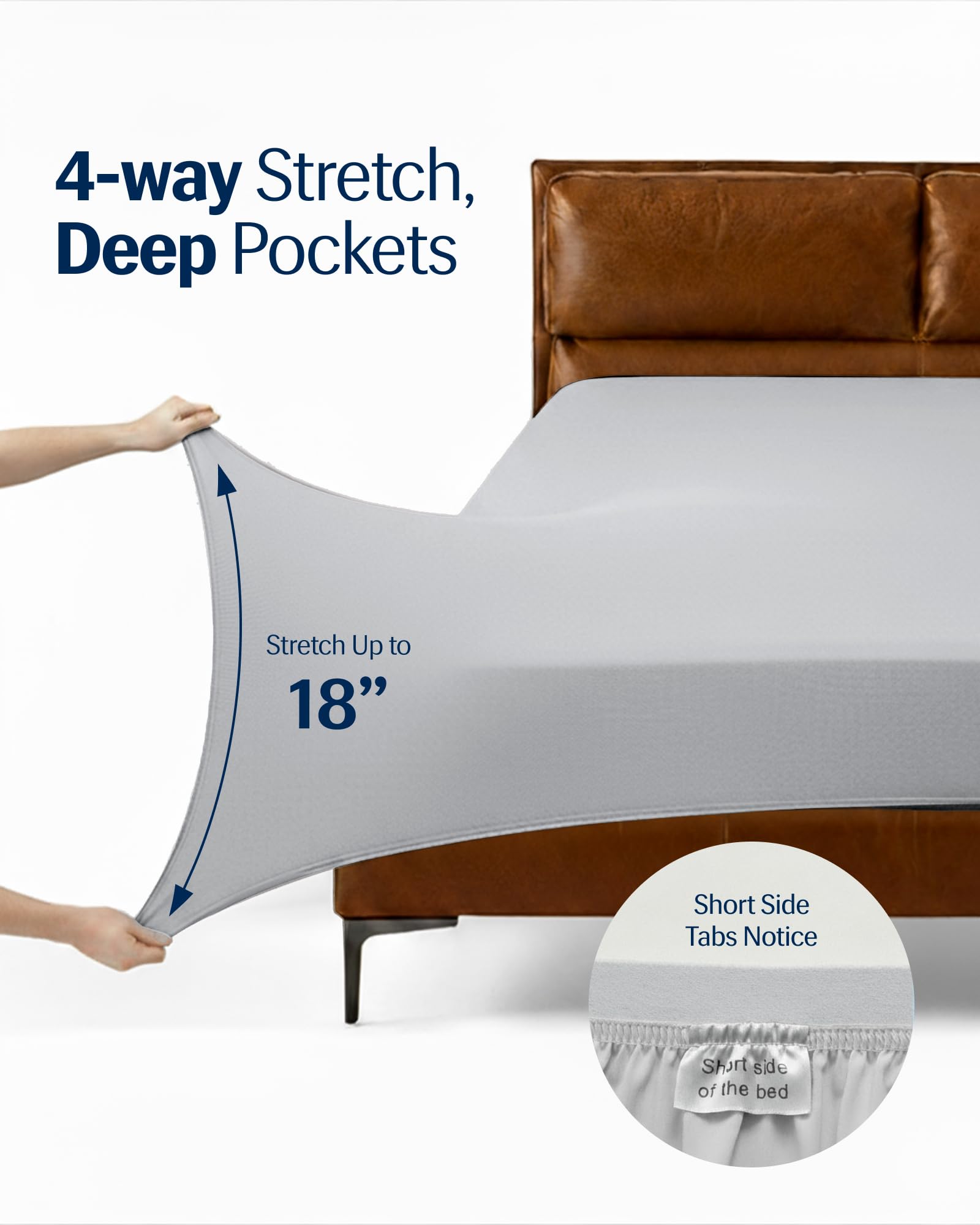 REST Evercool+ comparaison taille montrant ajustement sur matelas queen