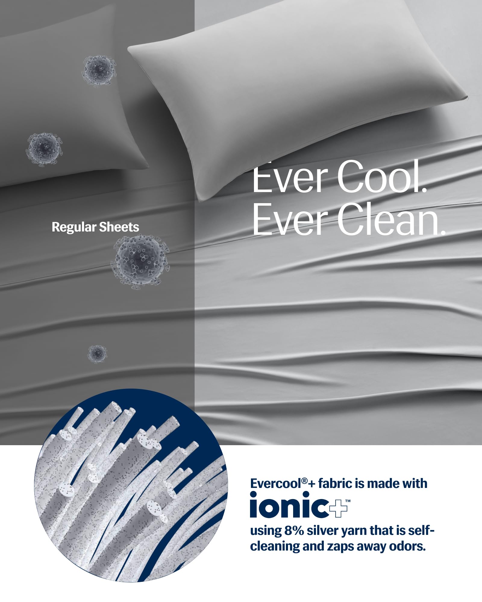 Taie REST Evercool sur oreiller glissant pour protéger cheveux et réduire frisottis