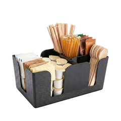 Restaurantware caddy face avant montrant rangement pratique
