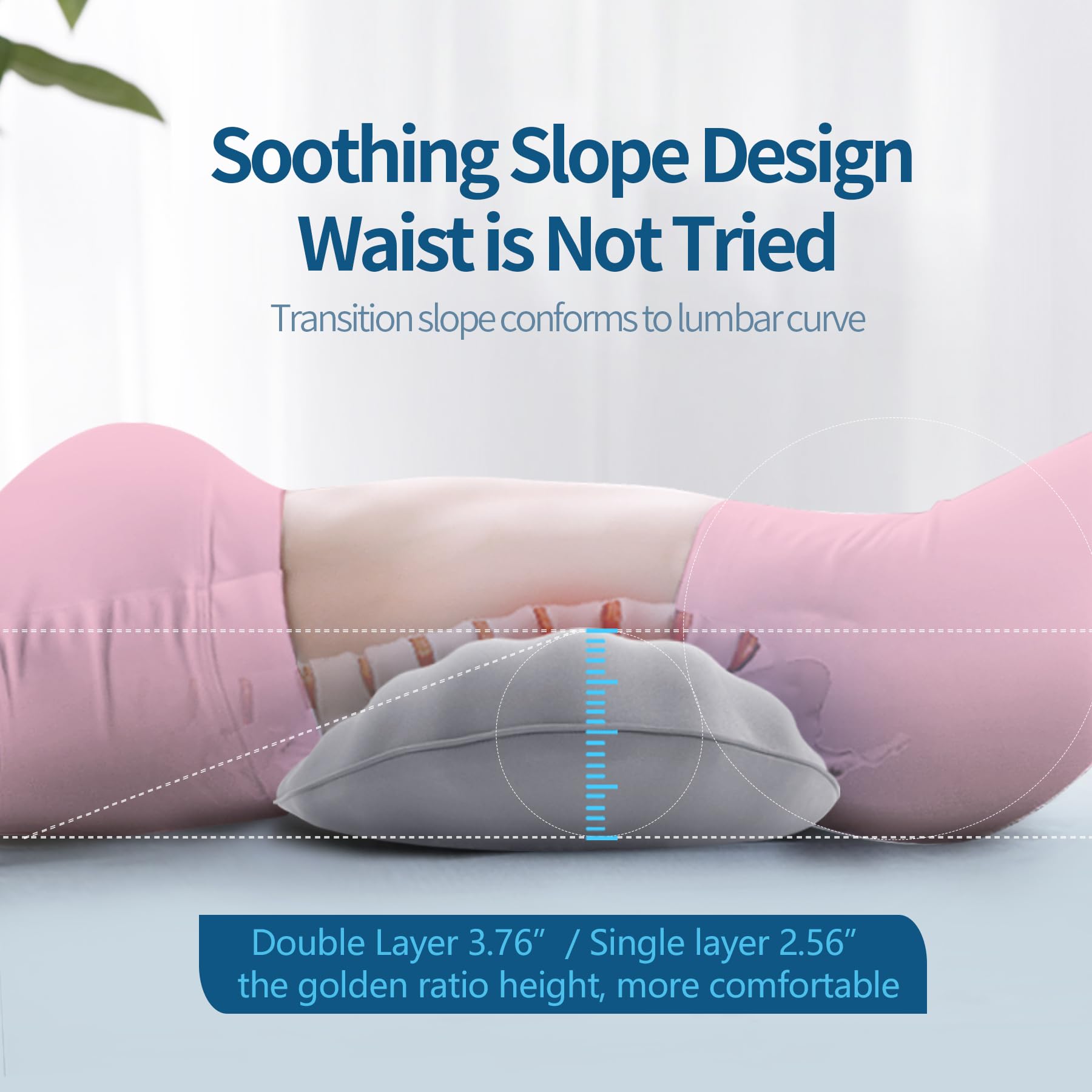 RESTCLOUD coussin utilisé en lit soutenant le bas du dos pour meilleur alignement