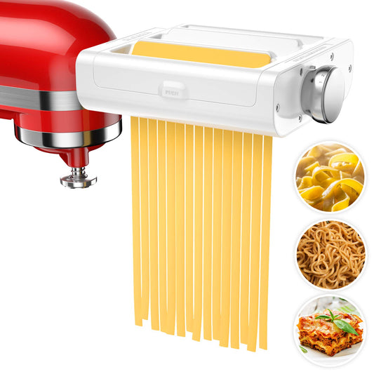 RETHONE face avant de l'accessoire pâtes montrant design compact et fixation KitchenAid