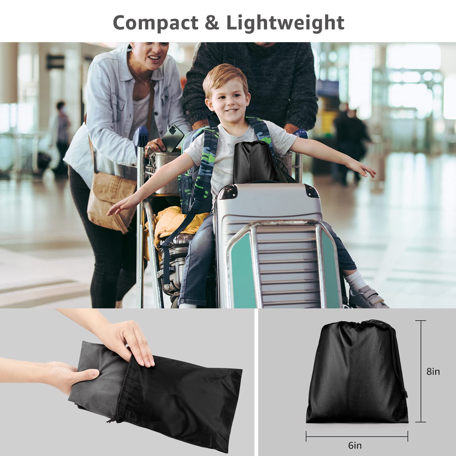 Rewondah comparaison de taille sous siège d'avion pour échelle pratique