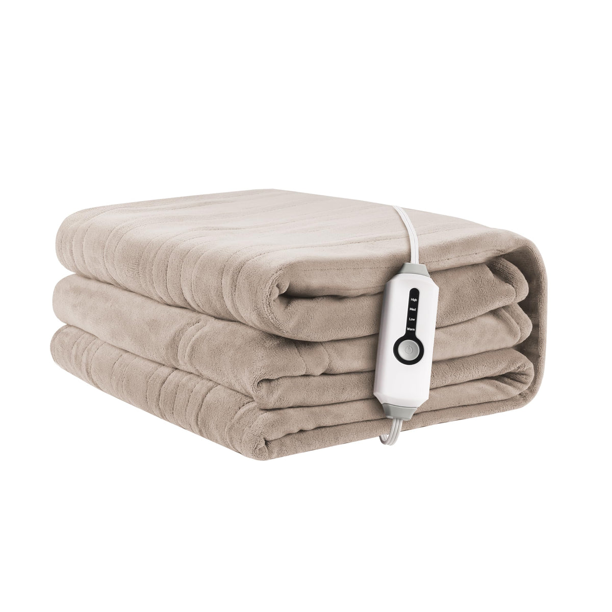 ReyyNio couverture chauffante face avant montrant taille full et finition marron pour confort