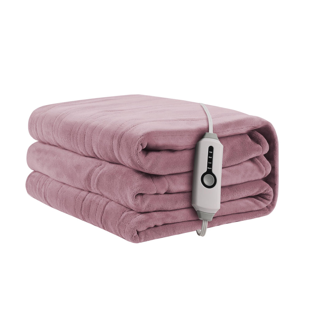 ReyyNio couverture devant violet montrant taille Twin et confort
