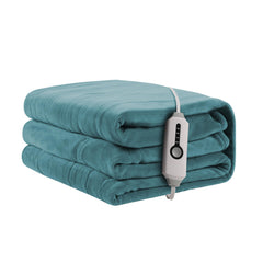 ReyyNio couverture face avant teal montrant un look cosy et chaleur immédiate