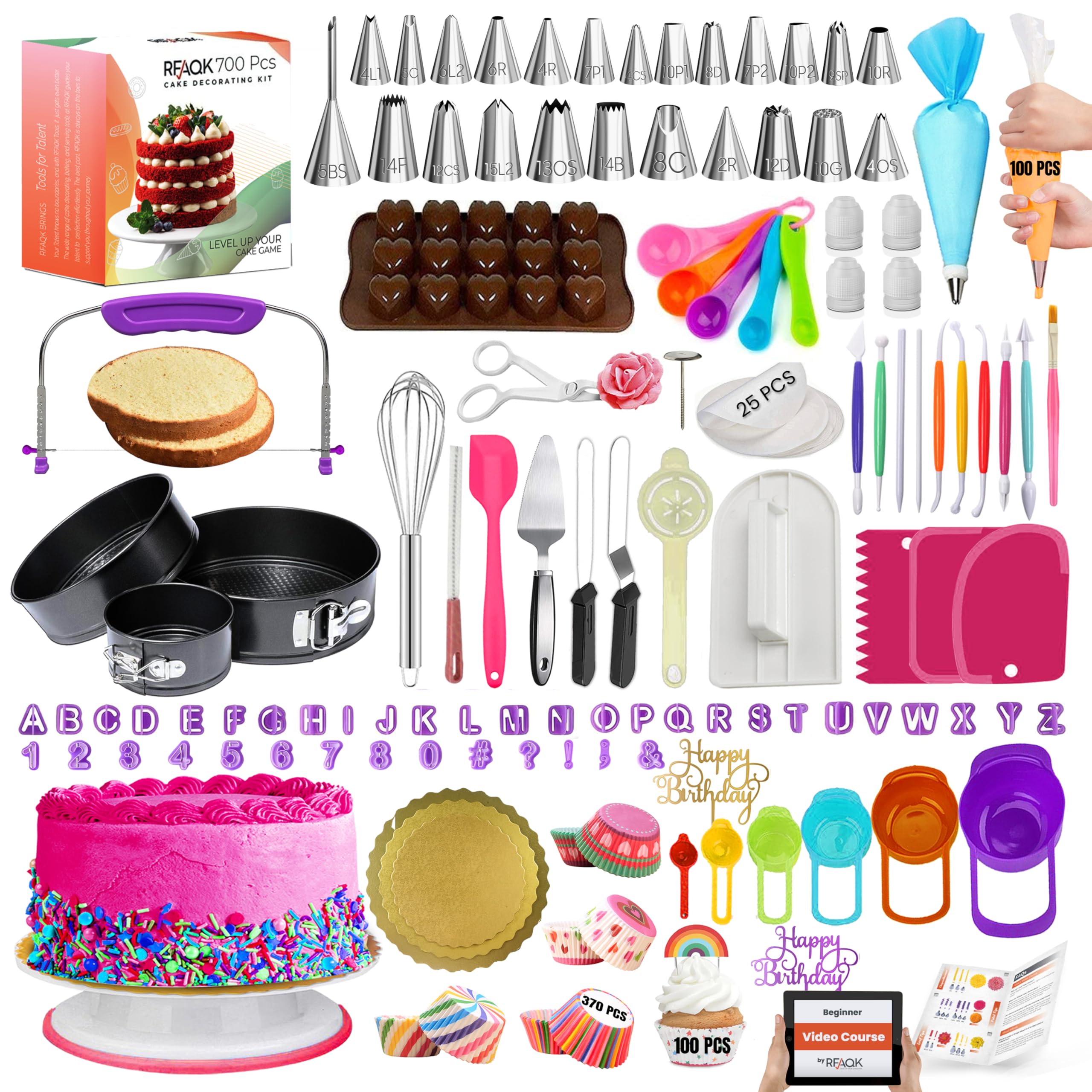 RFAQK face du coffret complet montrant tous les éléments pour pâtisser facilement