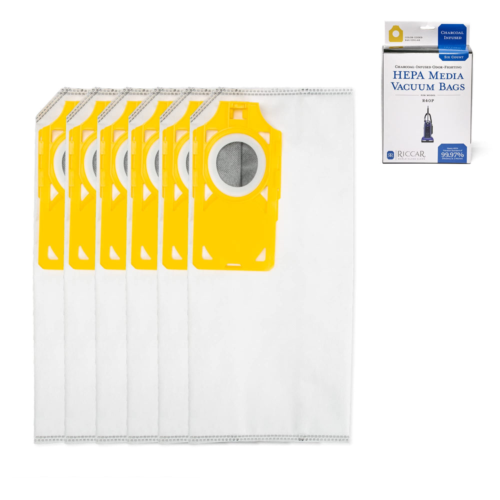 Riccar emballage avant du pack RPHC-6 montrant six sacs et bénéfice stockage