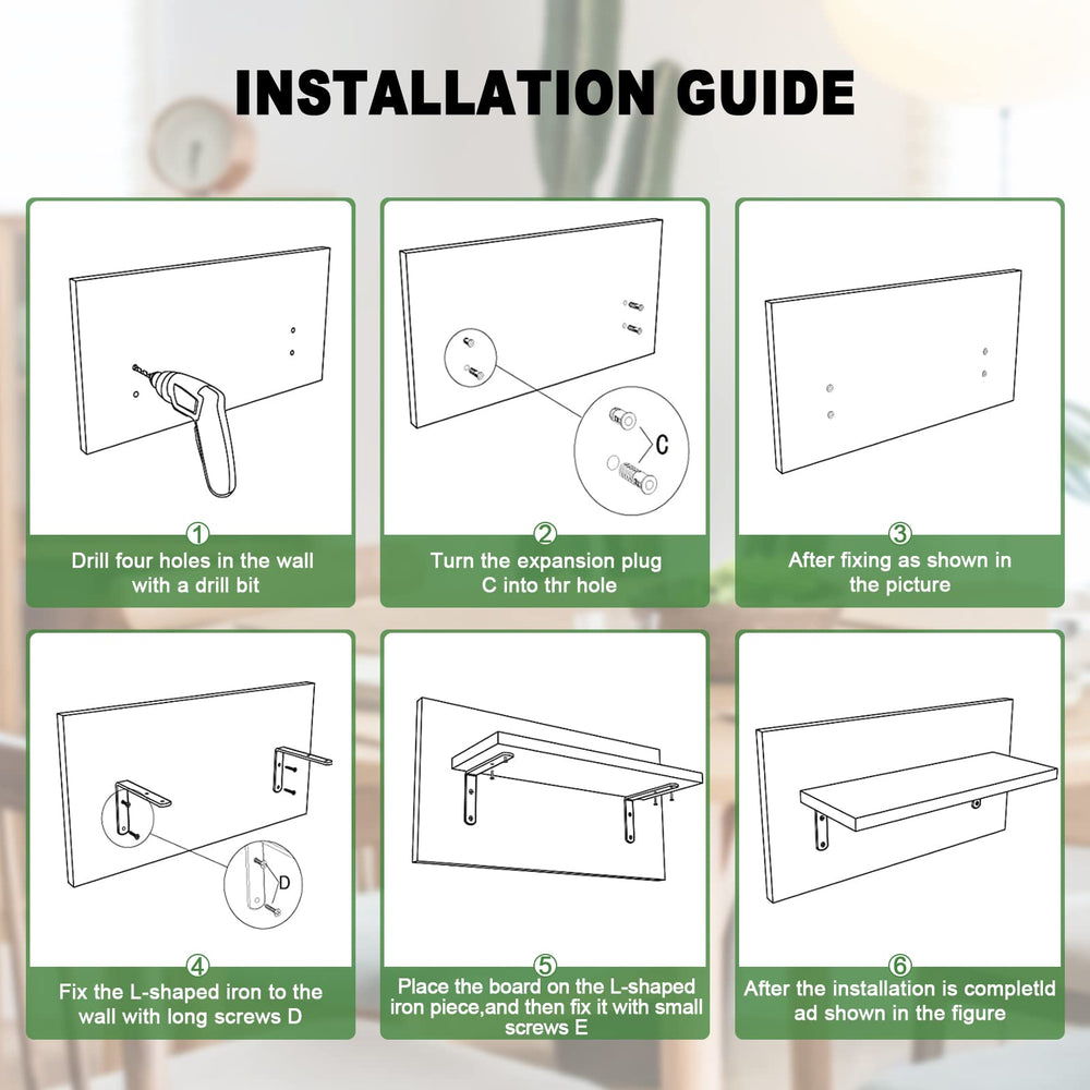 RICHER HOUSE packaging et contenu kit montrant visseries incluses pour installation