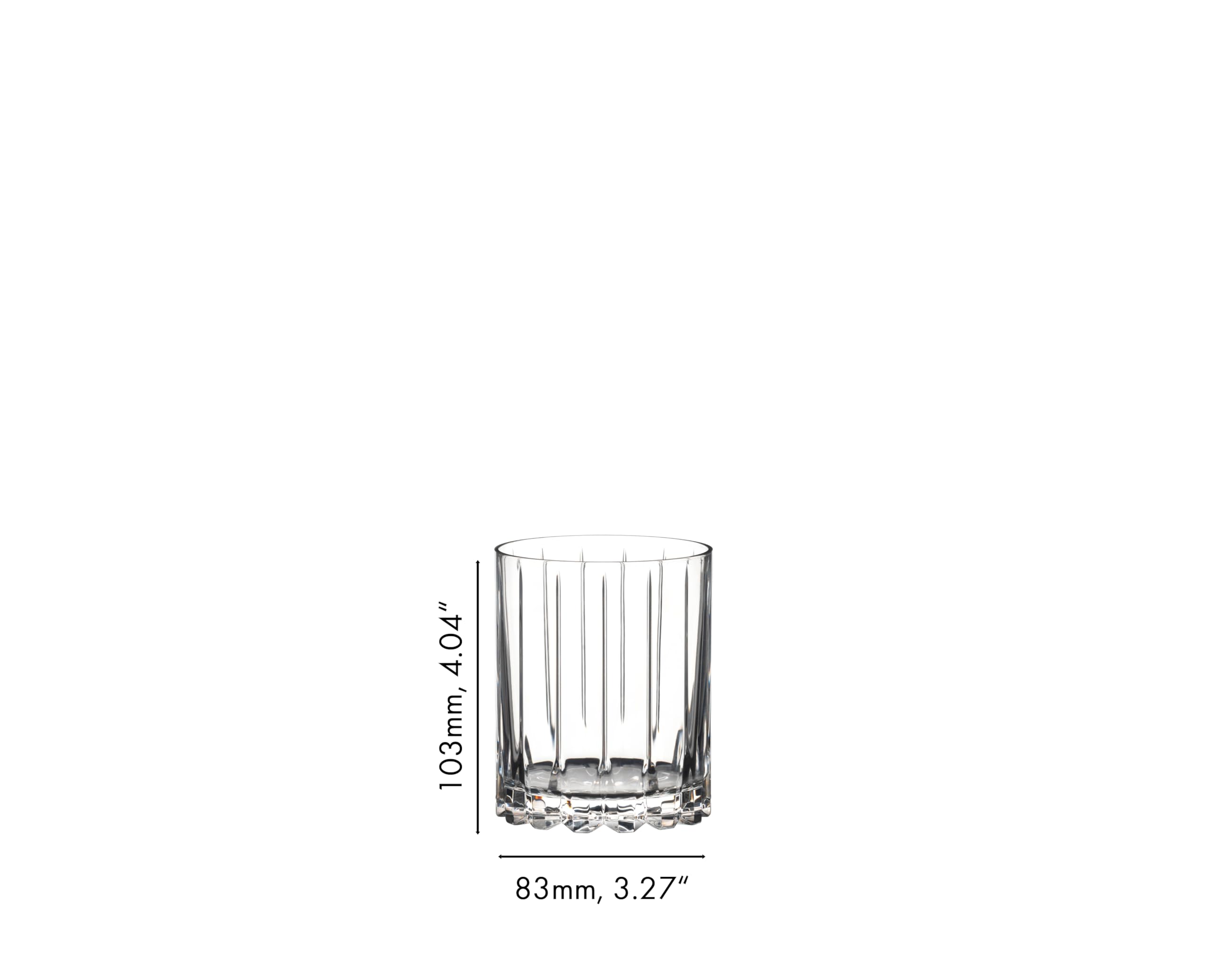Riedel marquage 60 ml visible, précision de versement pour cocktails