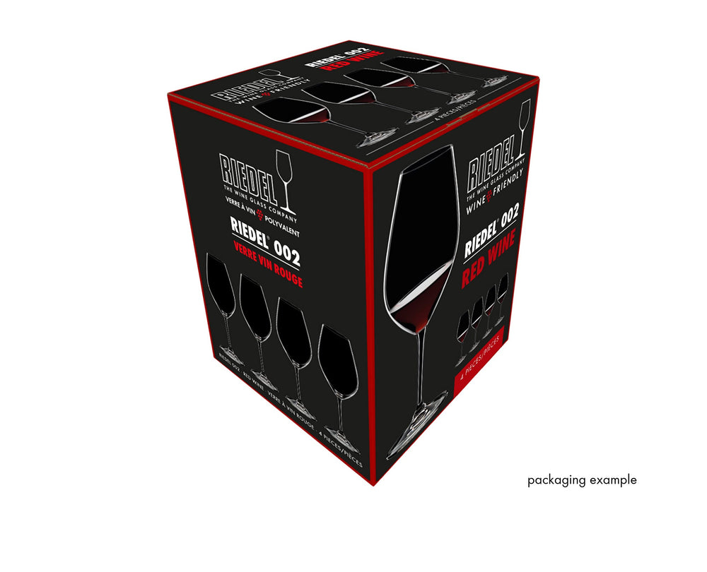 Riedel étiquette fabrication allemagne assurant qualité de provenance