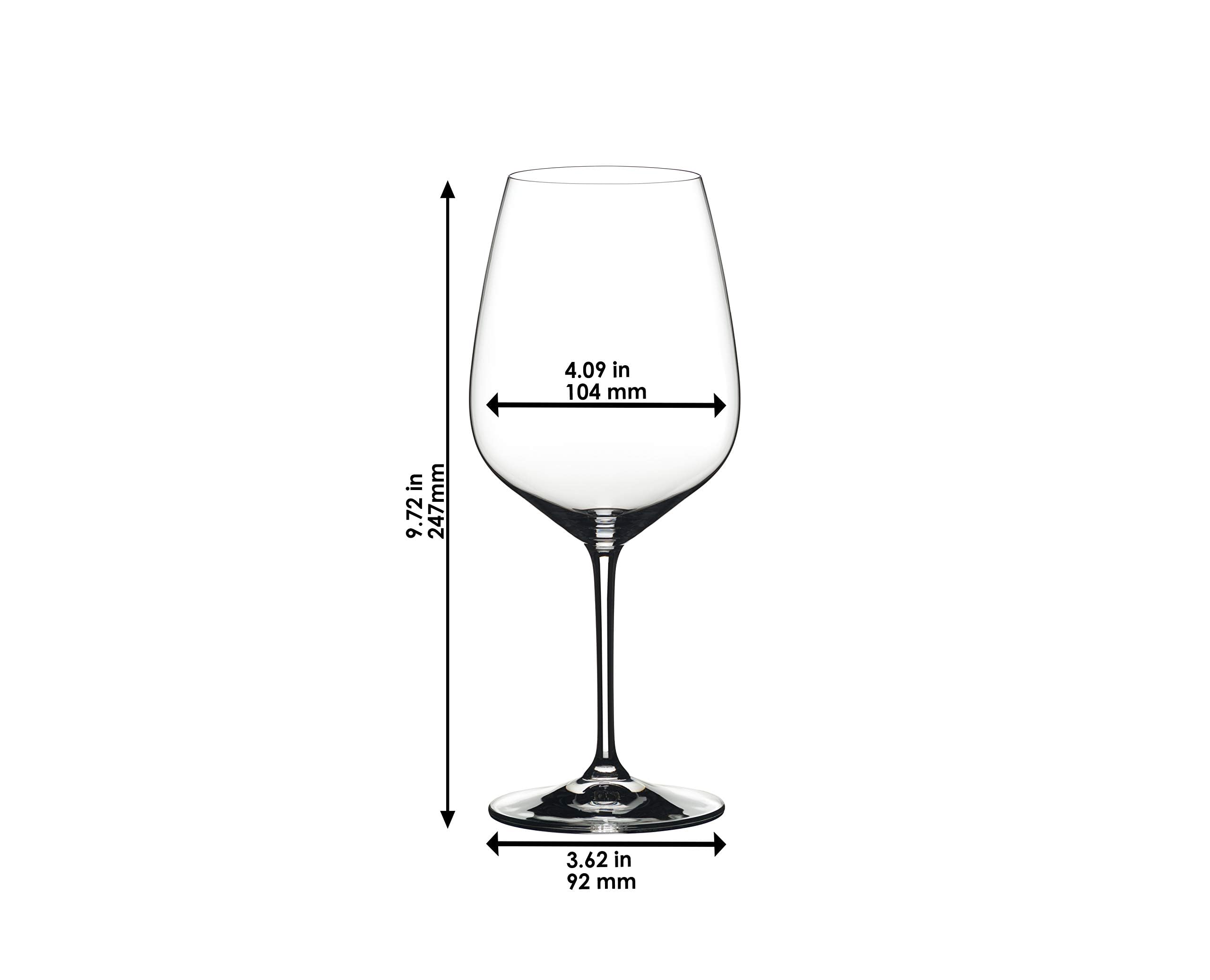 Riedel verre tenu en main illustrant prise en main stable et confort