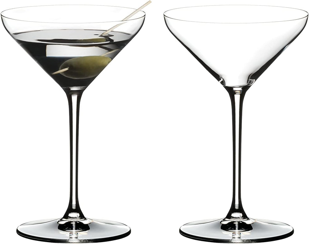 Riedel Extreme Martini face montrant design angulaire et élégance