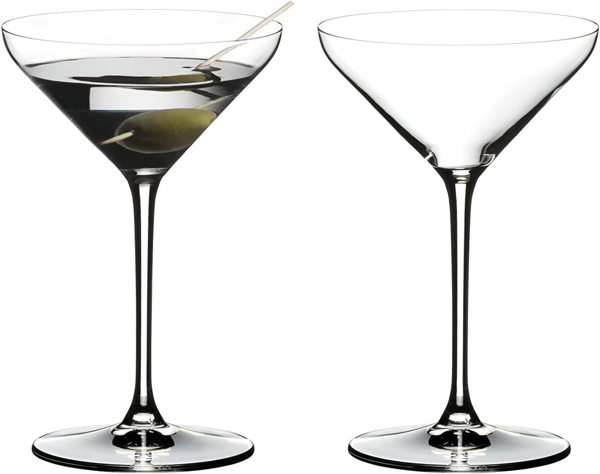 Riedel Extreme Martini face montrant design angulaire et élégance