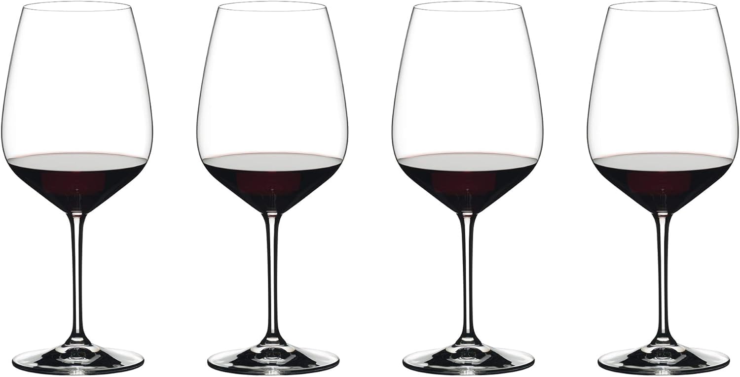 Riedel face avant du verre montrant la forme Extreme et élégance
