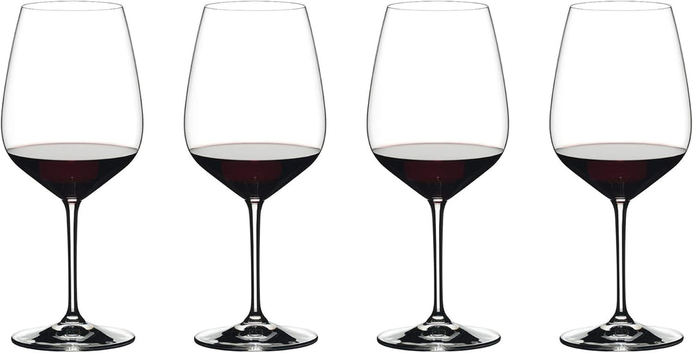 Riedel face avant du verre montrant la forme Extreme et élégance