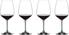 Riedel face avant du verre montrant la forme Extreme et élégance