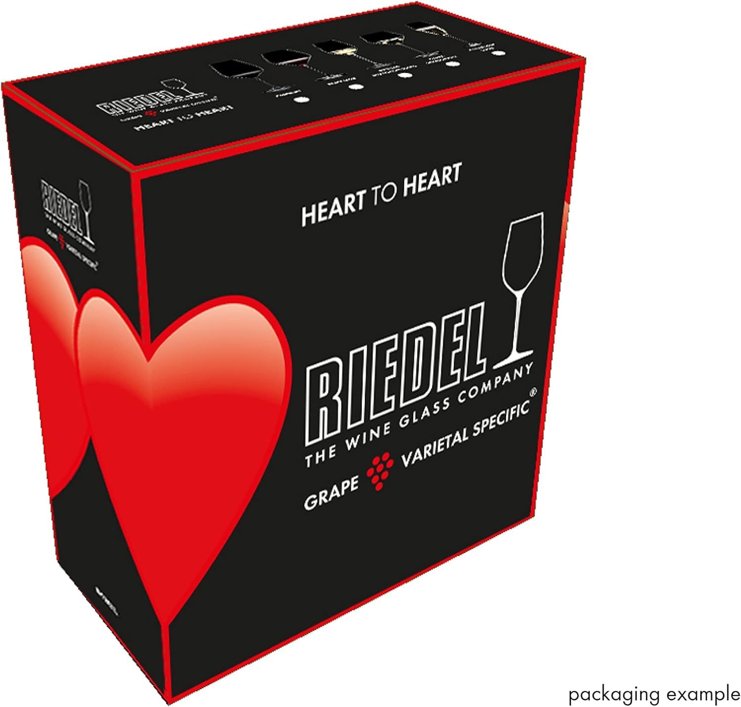 Riedel Heart to Heart verre en situation sur table valorisant le service des vins rouges