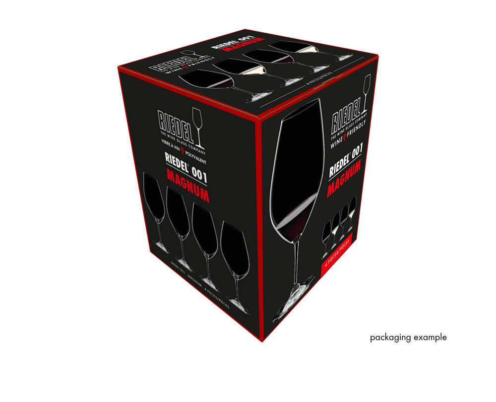 Riedel comparaison d'échelle montrant taille XL et capacité