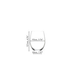 Riedel verre en usage lors d'un service, tenue confortable