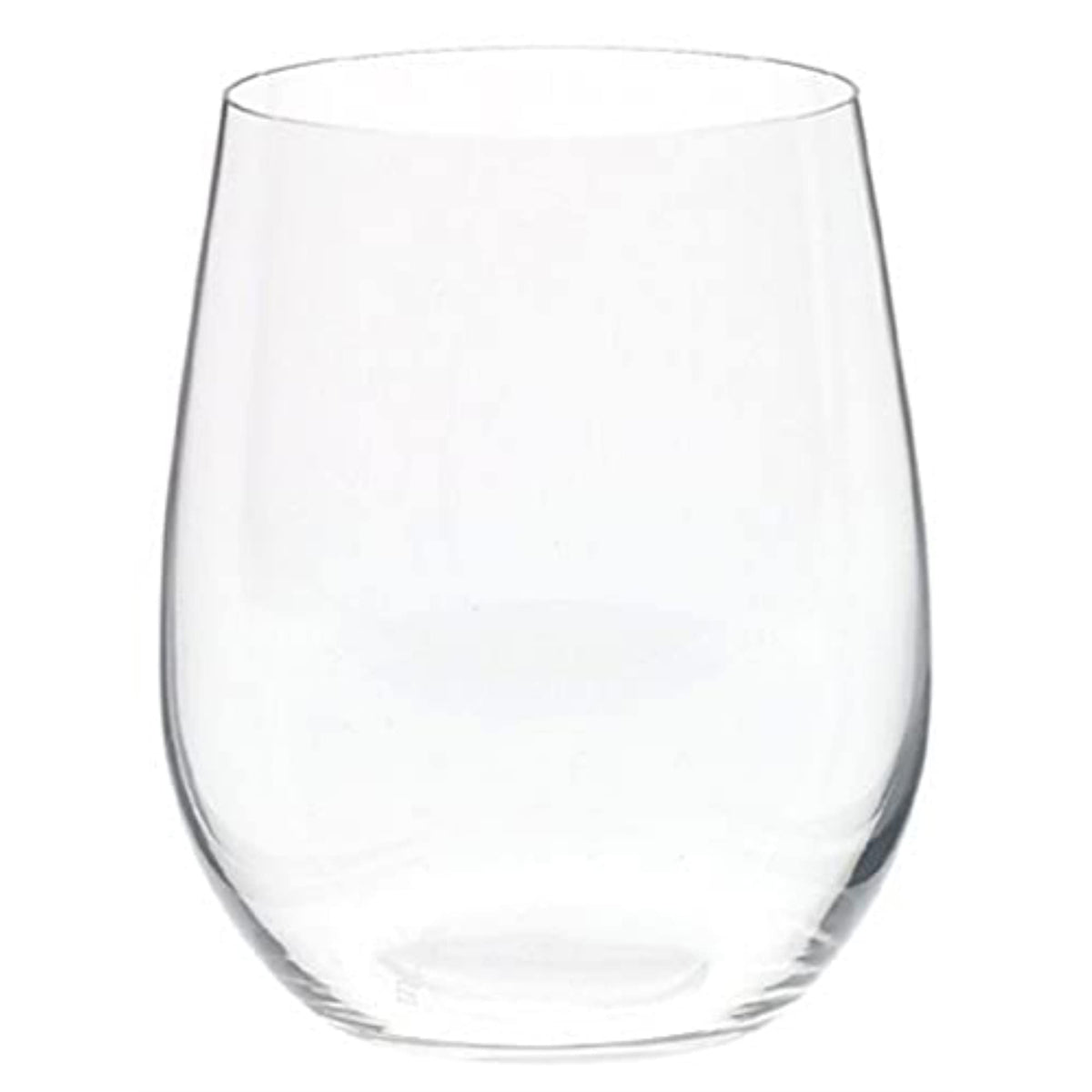 Riedel O Wine Tumbler vue de face montrant le design sans tige et gain d'espace