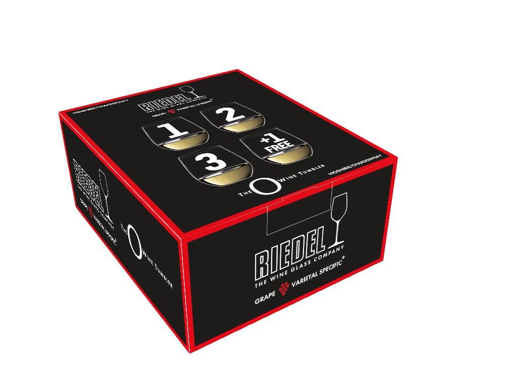 Riedel verre en main illustrant la prise sûre et l'absence de jambe