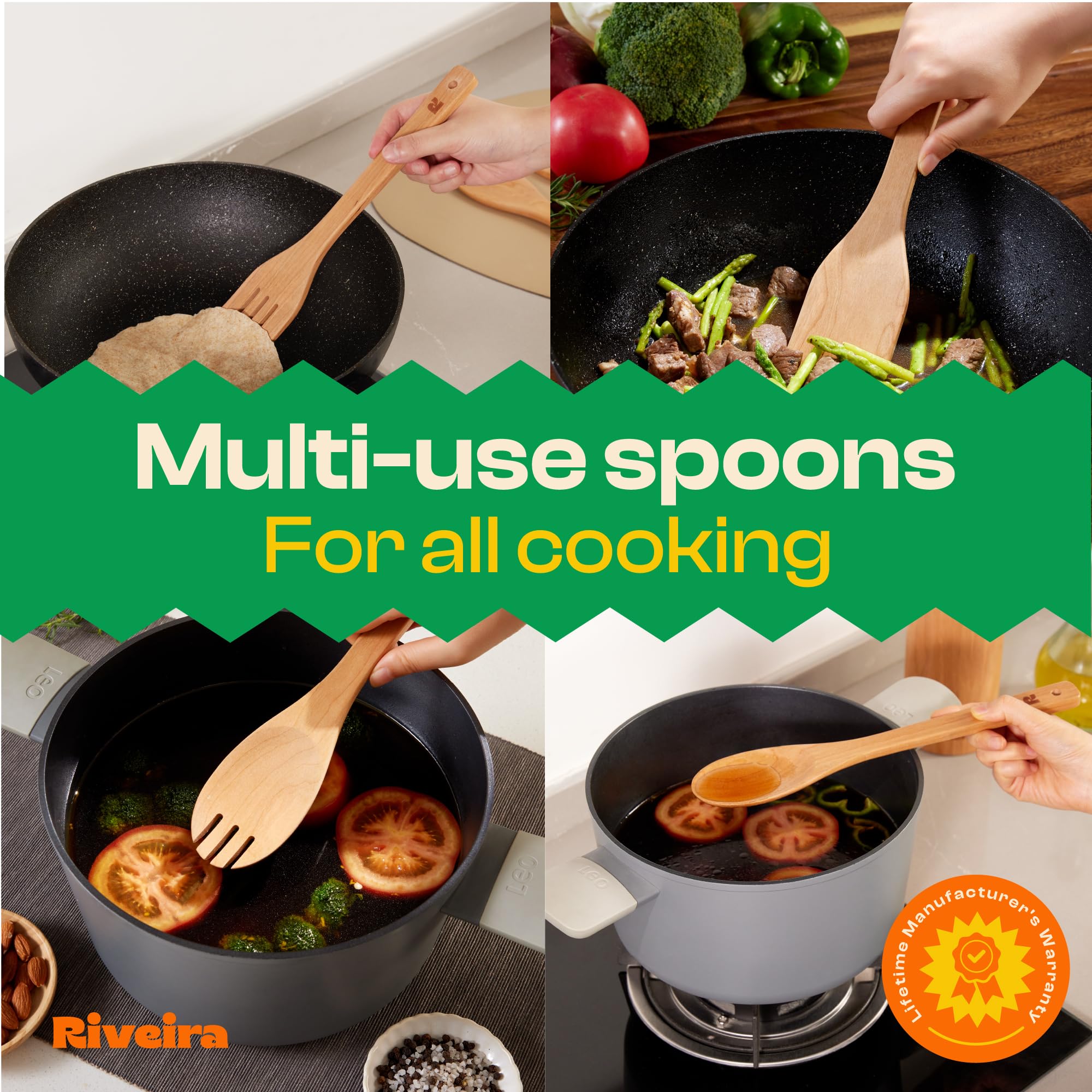 Riveira cuillère serveuse versant sauce proprement pour un service soigné