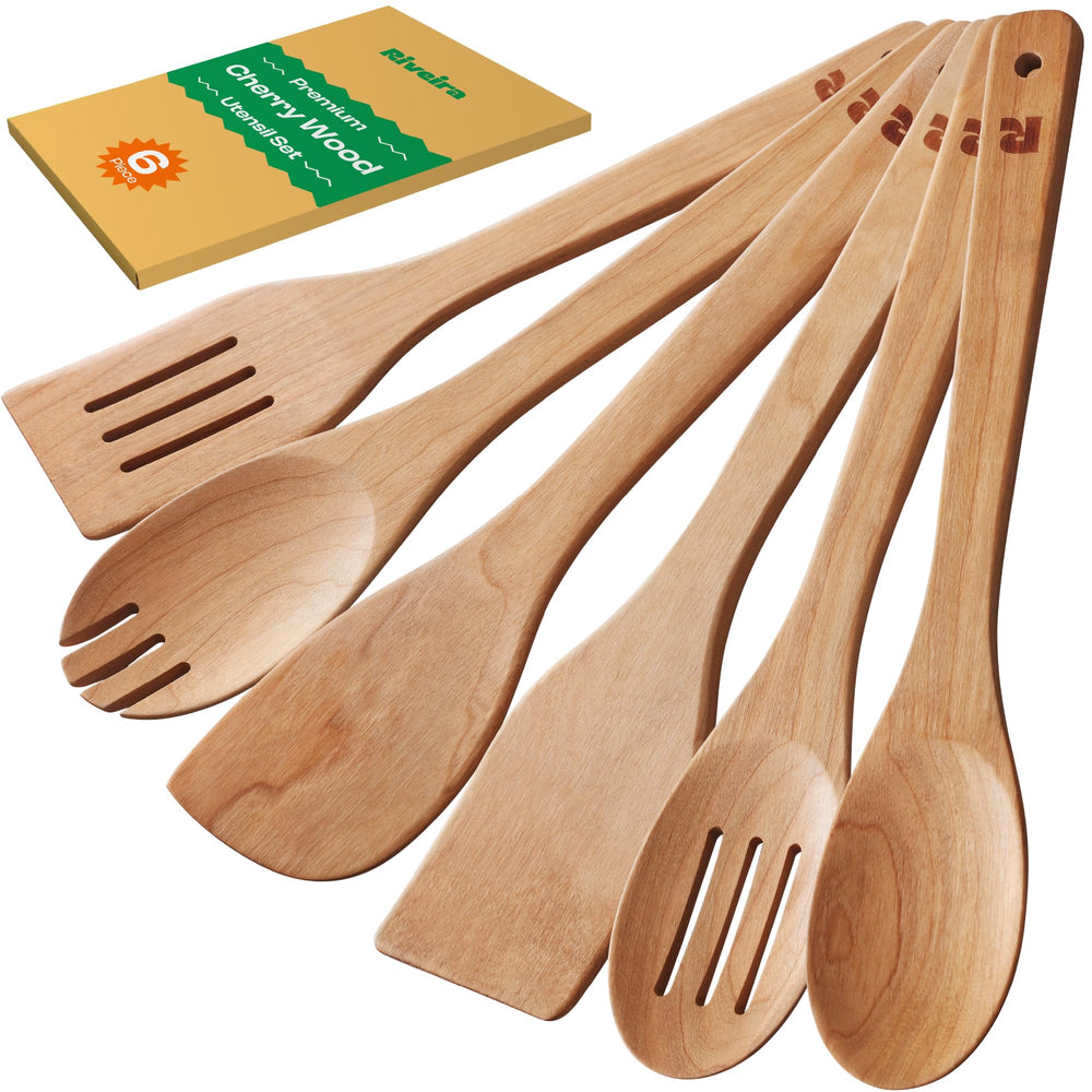 Riveira ensemble face packaging montrant 6 ustensiles élégants et robustes