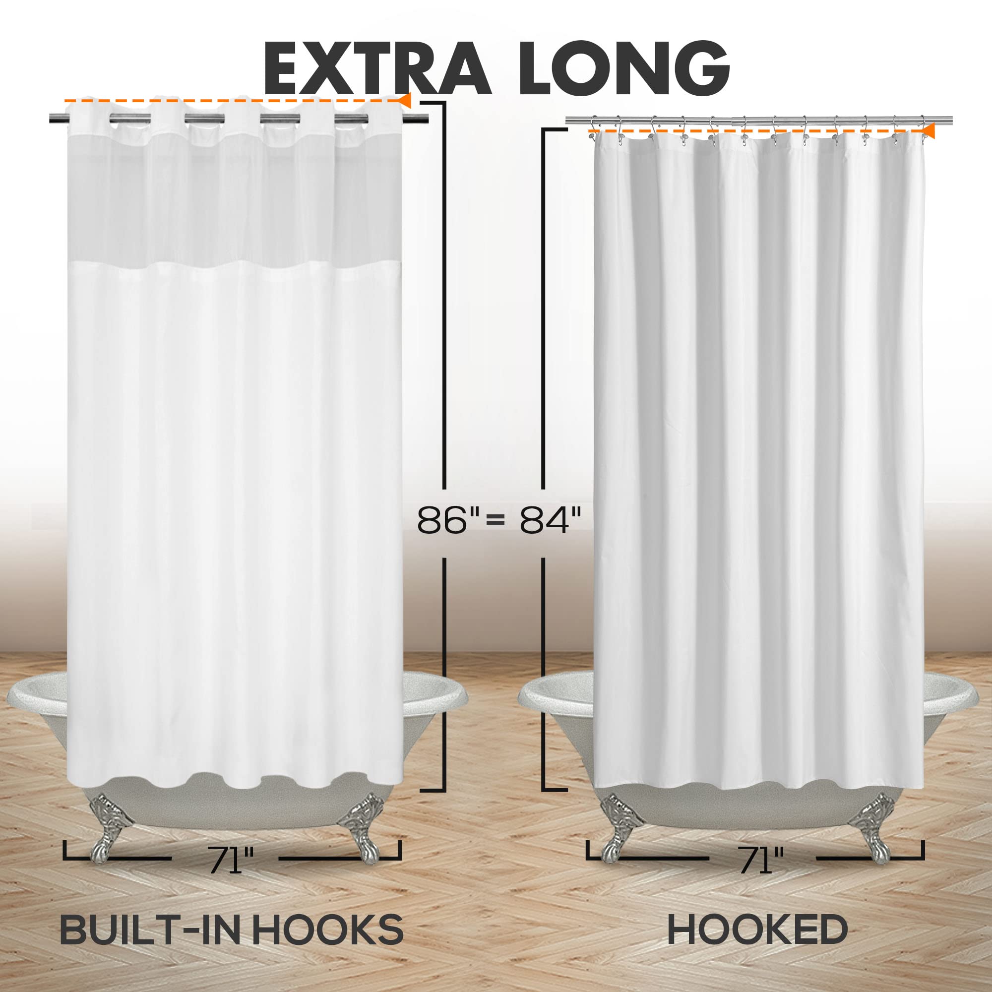 River Dream comparaison taille montrant couverture extra longue pratique