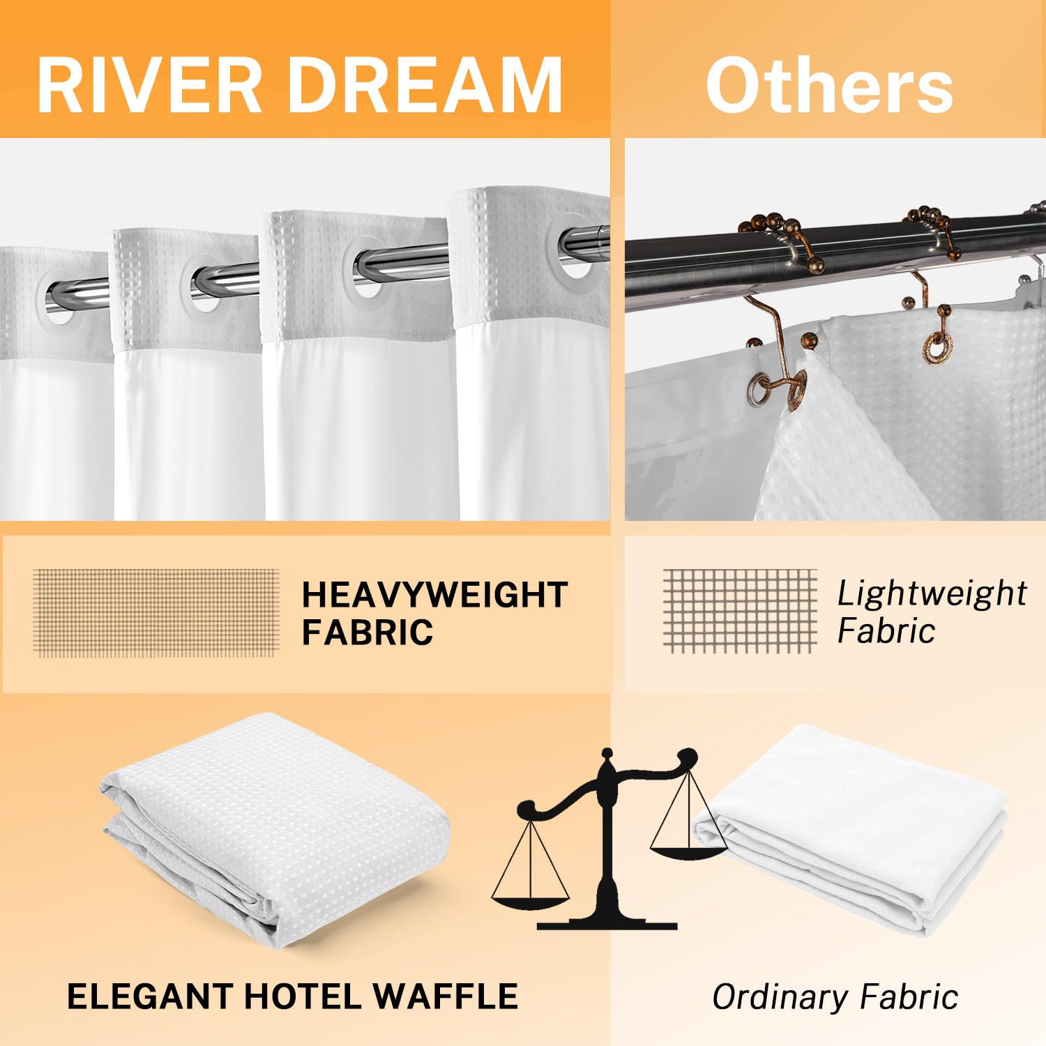 River Dream fenêtre en maille en haut laissant passer la lumière discrètement