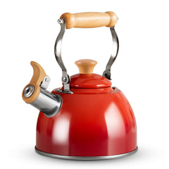 ROCKURWOK bouilloire face avant rouge, design compact et élégant