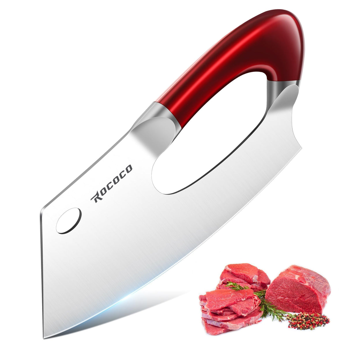 ROCOCO cleaver face avant montrant emballage protecteur et design professionnel