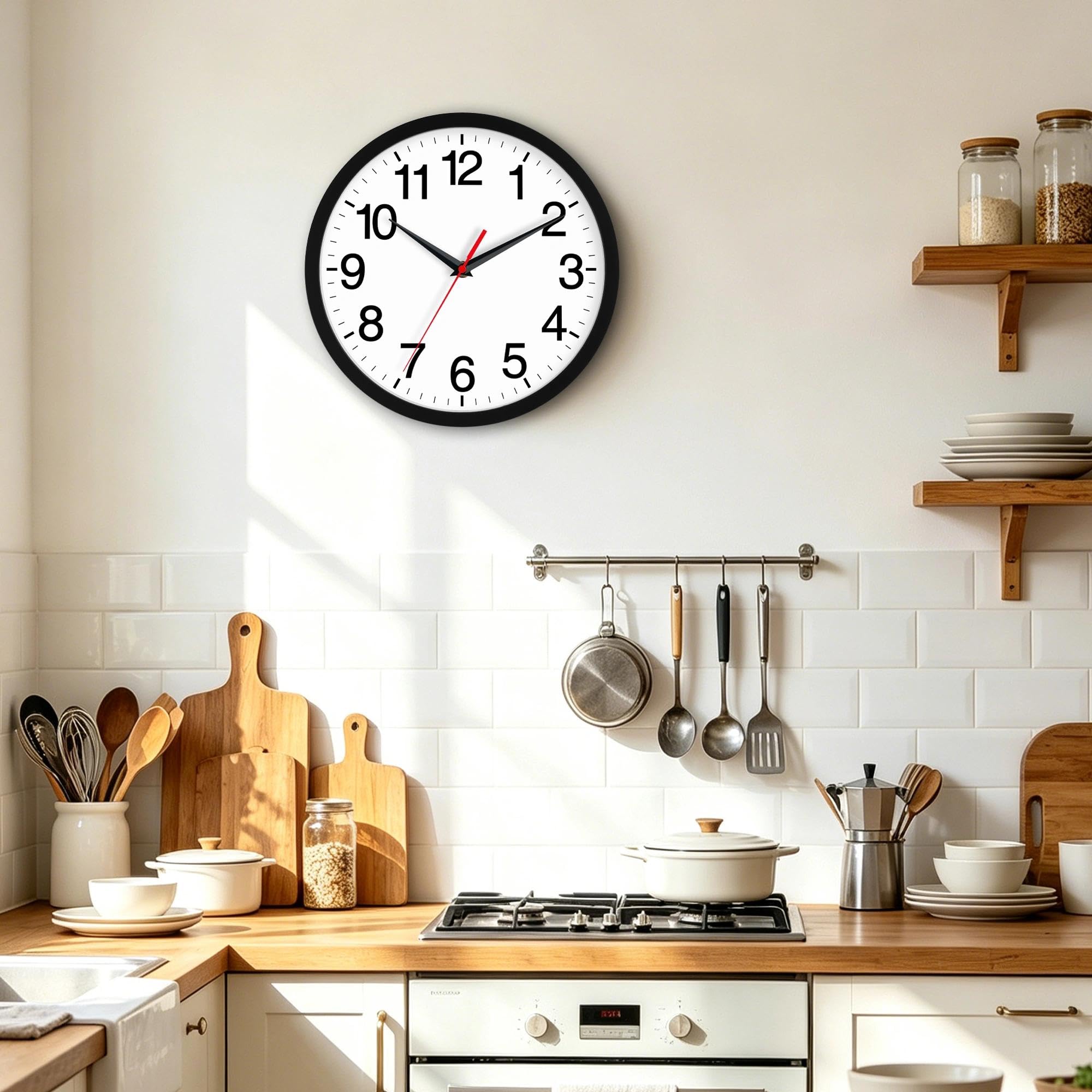 Rohioue horloge montée au bureau créant environnement calme