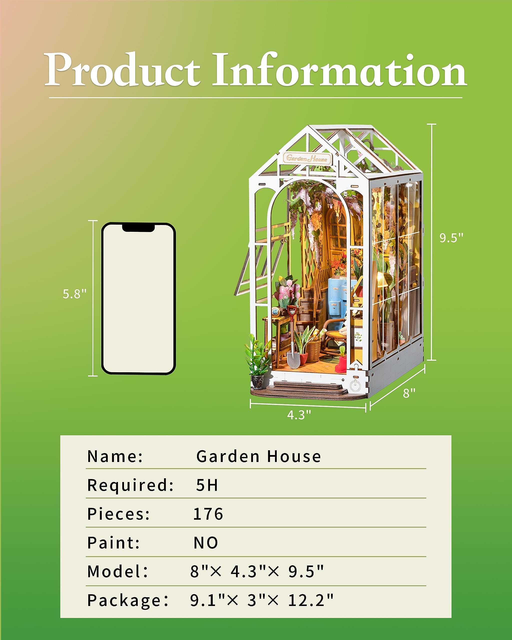 Rolife détail des plantes miniatures et accessoires, ajoute du réalisme décoratif