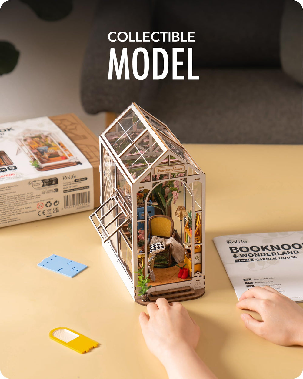 Rolife plantes miniatures et meubles détaillés ajoutant réalisme décoratif